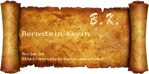 Bernstein Kevin névjegykártya